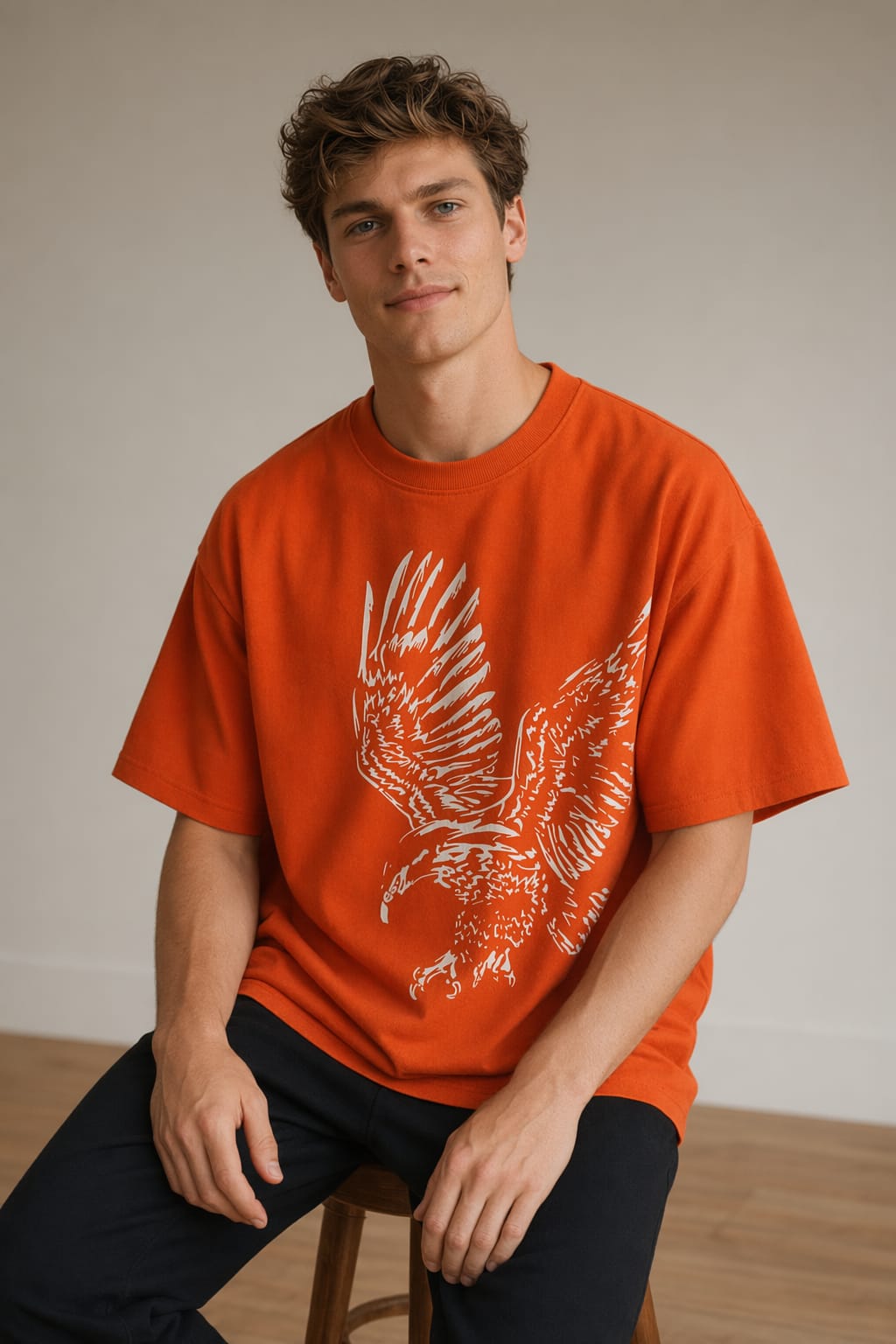Orange Eagle T-Shirt – Dynasty Originals