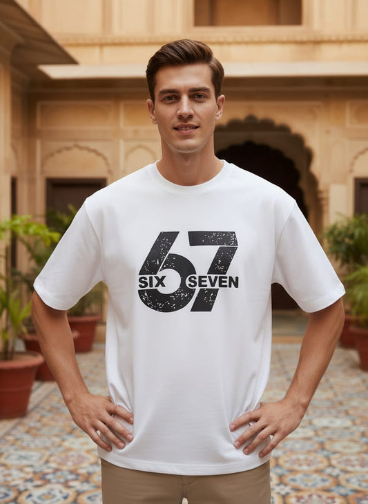 White 67 Graphic T-Shirt – Dynasty Originals