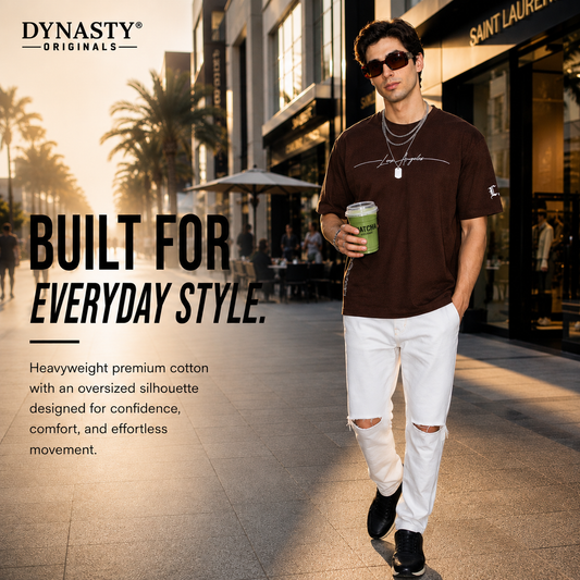 Brown Los Angeles T-Shirt – Dynasty Originals