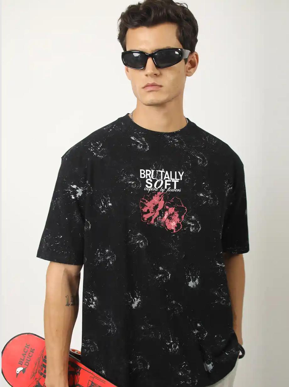 Abstract Black Graphic T-Shirt – Dynasty Originals