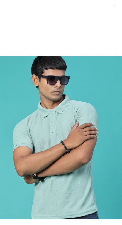 Aqua Minimal Polo view 3 – Dynasty Originals
