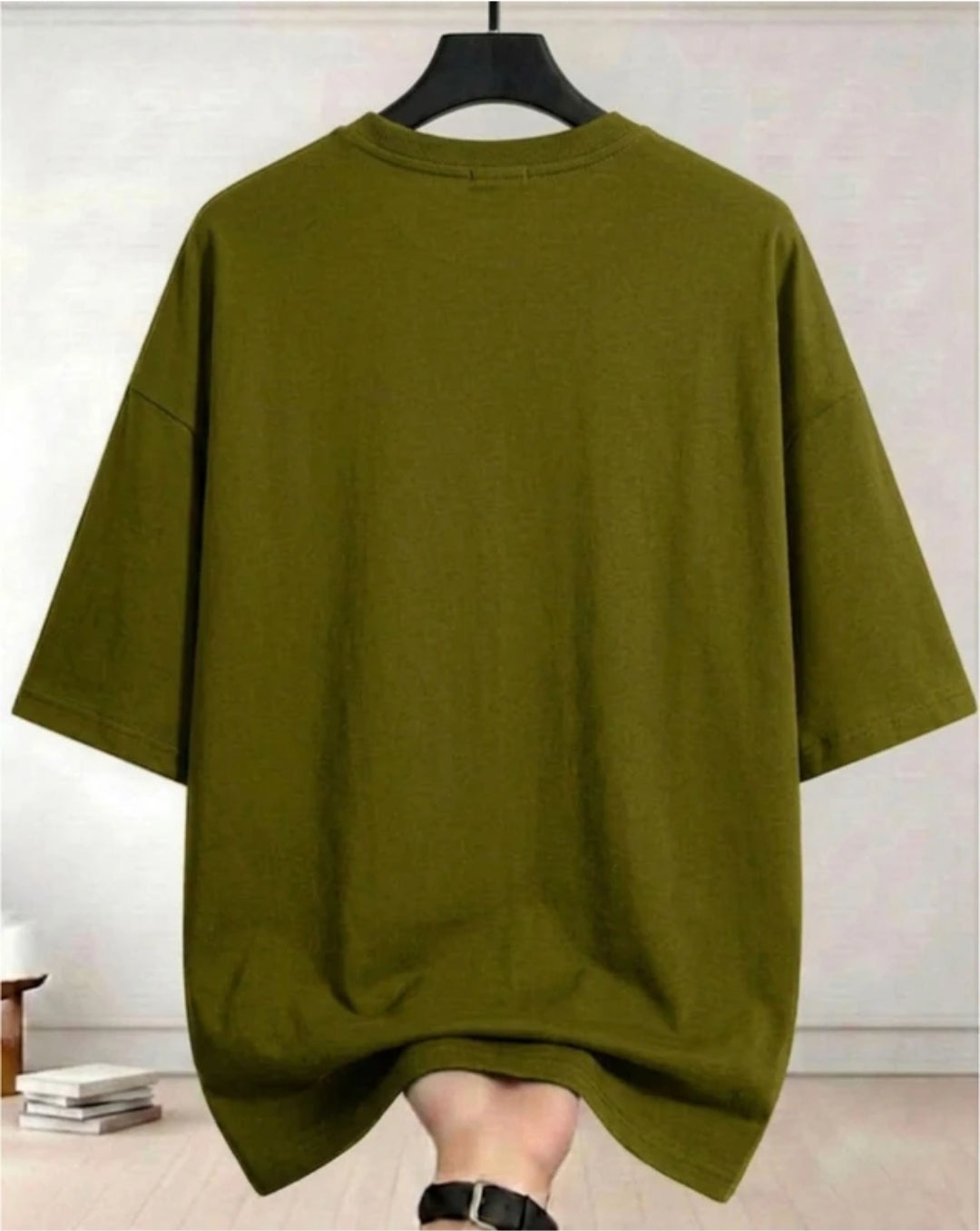 Olive Vintage Car T-Shirt front view – Dynasty Originals