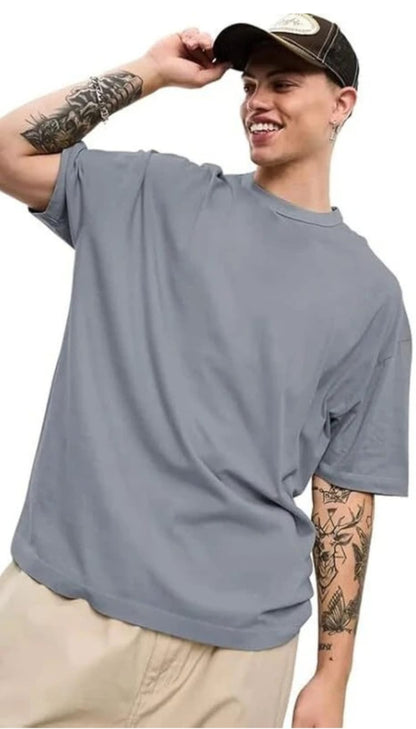 Grey Oversized T-Shirt view 2 – Dynasty Originals