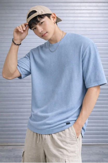 Sky Blue Oversized T-Shirt view 2 – Dynasty Originals